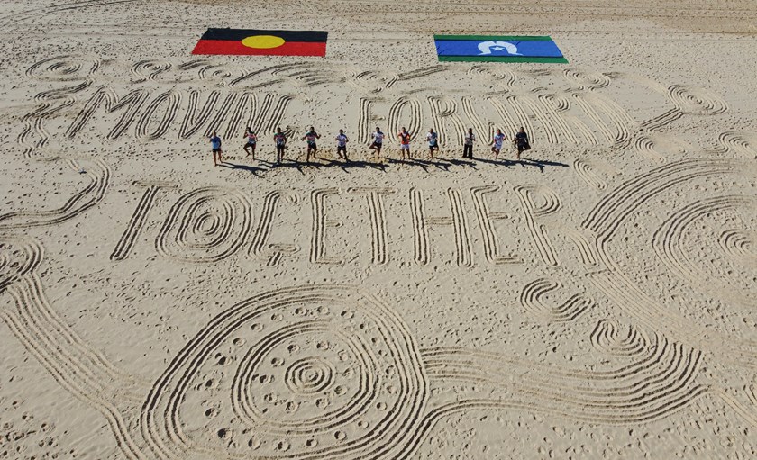 The NRL launched this weekend's Indigenous Round at Maroubra Beach.