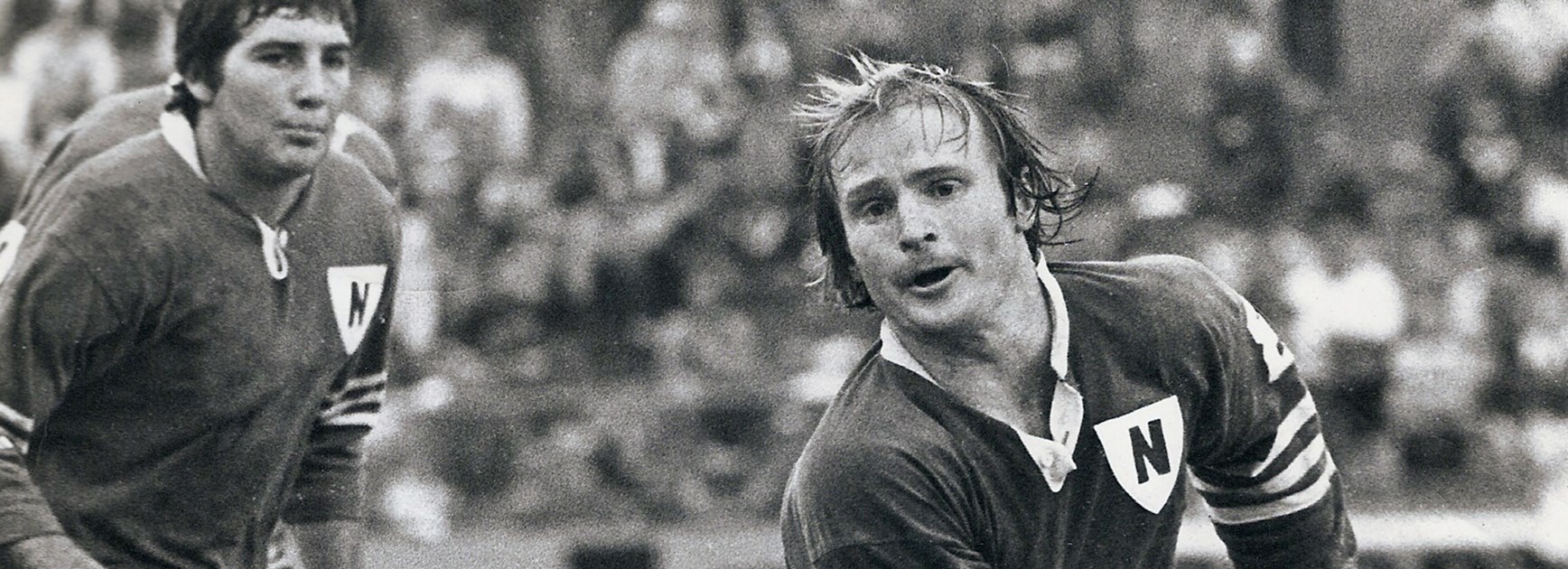 Paul Hayward playing for the Jets.