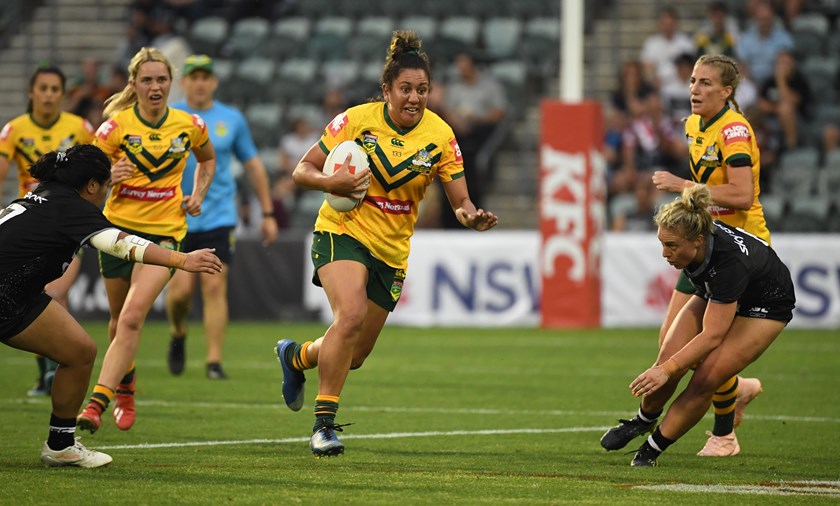 Broncos forward Tallisha Harden made an impact returning to the Jillaroos in 2019.