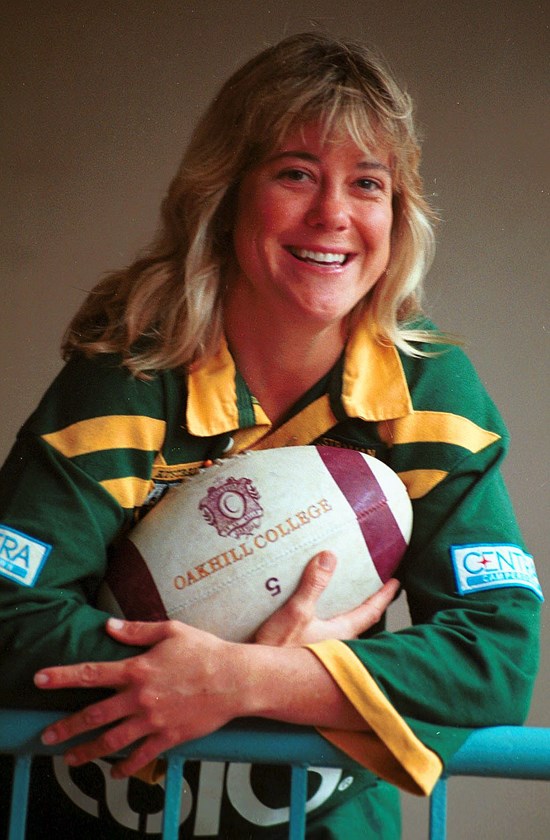 Tarsha Gale played 15 Tests for the Jillaroos, including 11 as captain, and was halfback in the inaugural Jillaroos Test against New Zealand in 1995.